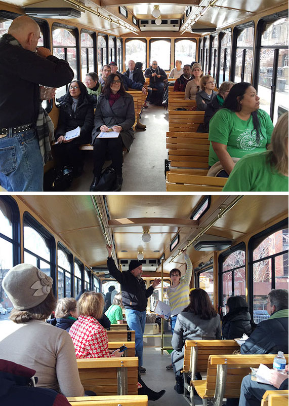 Sunset Park Trolley Tour with LPC staff Historic